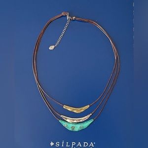 Silpada Cayman Necklace - 3 Strand Layered Necklace